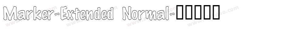 Marker-Extended Normal字体转换